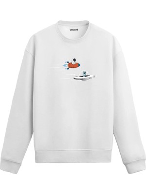 Colermi Uzayda Roket ve Ufo Yarışı Sweatshirt