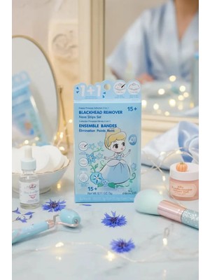 Miniso Disney Lisanslı Prenses Serisi 2'si 1 Arada Siyah Nokta Burun Bandı Seti – Gözenek Temizleyici