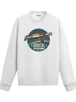 Colermi Uzay Temalı Orbital Station Sweatshirt