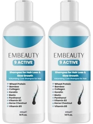 Defne Store Embeauty Kolajen ve Keratin Saç Dökülmesine Karşı Hızlı Sac Uzatan Dolgunlaştırıcı Onarıcı Besleyici Şampuan (2 Paketi)