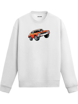 Colermi Spor Araba Baskılı Sweatshirt