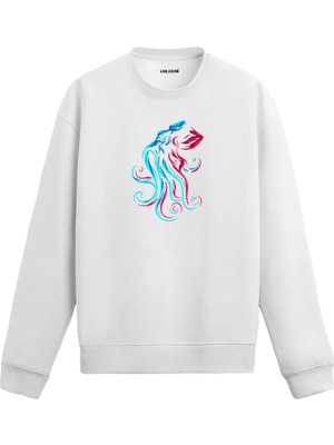 Colermi Ahtapot Baskılı Sweatshirt