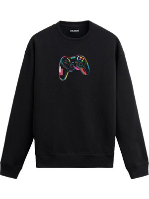 Colermi Gamepad Baskılı Sweatshirt