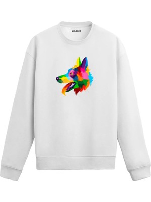 Colermi Border Collie Baskılı Sweatshirt