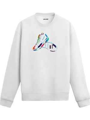 Colermi Spor Ayakkabı Baskılı Sweatshirt