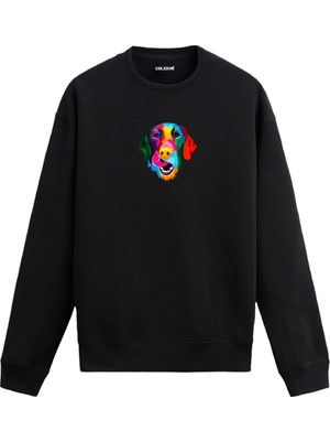 Colermi Labrador Retriever Baskılı Sweatshirt