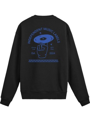 Colermi Independent Music Sırt Baskılı Unisex Sweatshirt