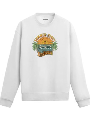 Colermi Summer Vibes Baskılı Sweatshirt