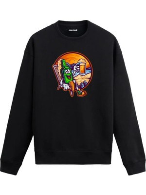 Colermi Tatilde Bira Keyfi Temalı Sweatshirt