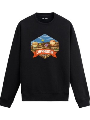 Colermi Kapadokya Temalı Manzara Sweatshirt