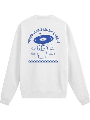 Colermi Independent Music Sırt Baskılı Unisex Sweatshirt