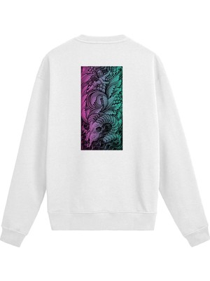 Colermi Sırt Baskılı Death Metal Mitolojik Figür Sweatshirt