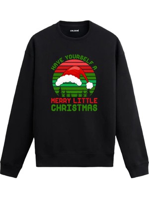 Colermi Yılbaşı Mesajlı Noel Temalı Sweatshirt