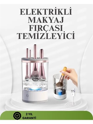 Skygo Taşınabilir, Sessiz ve Güçlü Makyaj Fırçası Temizleme Makinesi