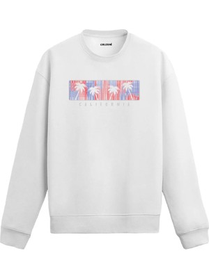 Colermi California Baskılı Modern Sweatshirt