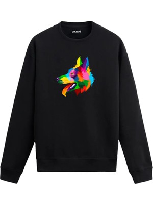 Colermi Border Collie Baskılı Sweatshirt