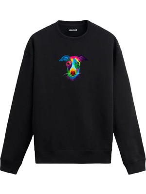 Colermi Italian Greyhound Baskılı Sweatshirt