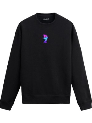 Colermi Fantezi Mantar Figürlü Sweatshirt