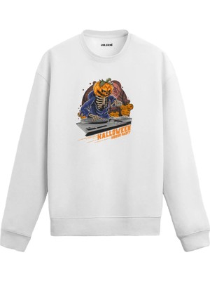 Colermi Cadılar Bayramı Dj Temalı Sweatshirt