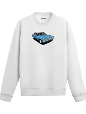 Colermi Klasik Sedan Araba Figürlü Sweatshirt