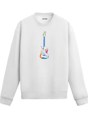 Colermi Elektro Gitar Baskılı Sweatshirt