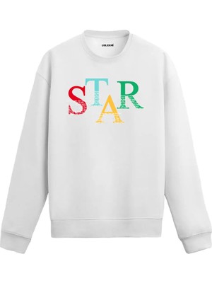 Colermi Star Tipografik Sweatshirt