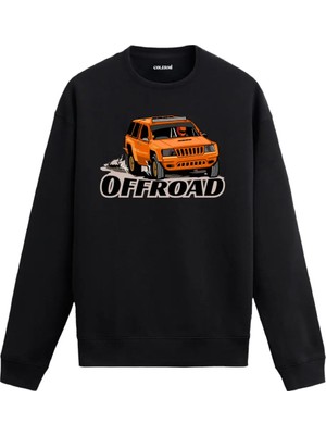 Colermi Offroad Araç Baskılı Sweatshirt