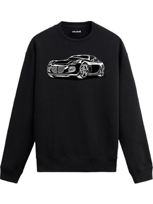 Colermi Spor Araba Baskılı Sweatshirt