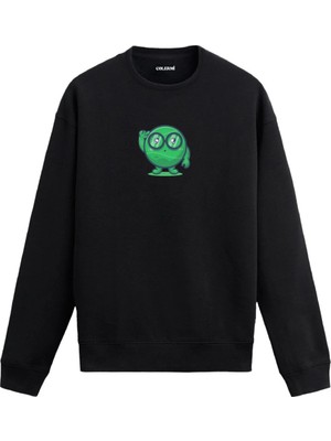 Colermi Gözlüklü Tenis Topu Figürlü Sweatshirt