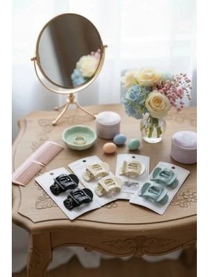 Miniso Lisanslı Basic Serisi Küçük At Kuyruğu Tokaları 2li Paket – Günlük Pratik Saç Aksesuarı
