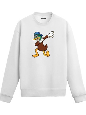 Colermi Dabbing Ördek Baskılı Sweatshirt