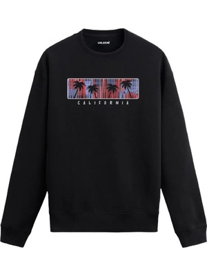 Colermi California Baskılı Modern Sweatshirt