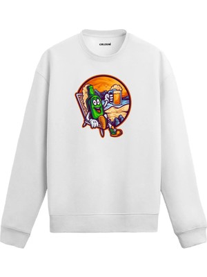 Colermi Tatilde Bira Keyfi Temalı Sweatshirt