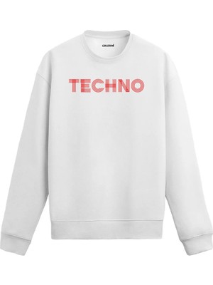 Colermi Techno Yazılı Sweatshirt