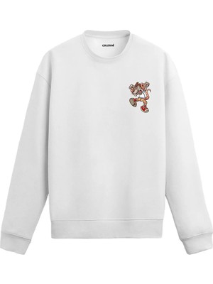 Colermi Enerjik Karakter Baskılı Spor Ruhlu Sweatshirt