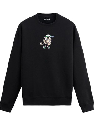 Colermi Tenis Temalı Karakter Baskılı Unisex Sweatshirt