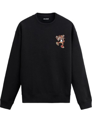 Colermi Enerjik Karakter Baskılı Spor Ruhlu Sweatshirt