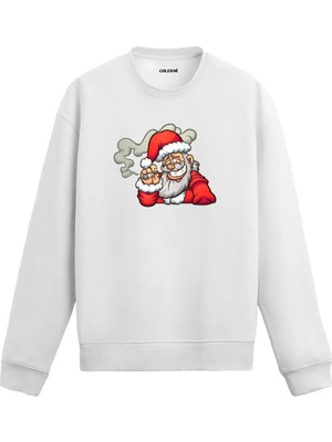 Colermi Asi Noel Baba Figürlü Sweatshirt