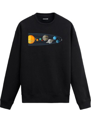 Colermi Güneş Sistemi Yörüngeli Sweatshirt