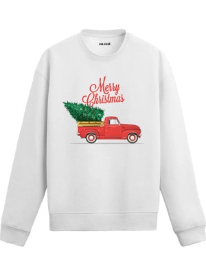 Colermi Yılbaşı Kamyoneti Temalı Sweatshirt