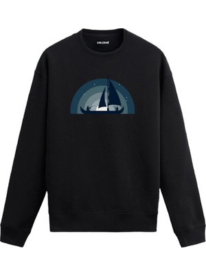 Colermi Yelkenli Figürlü Sweatshirt