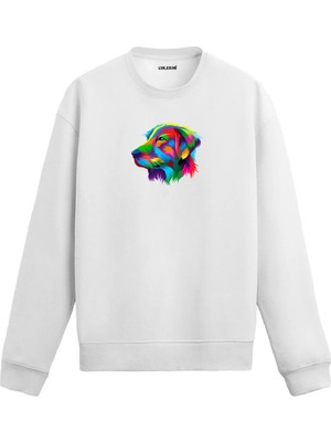 Colermi Golden Retriever Desenli Sweatshirt