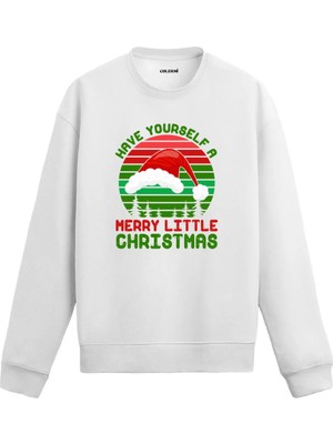 Colermi Yılbaşı Mesajlı Noel Temalı Sweatshirt