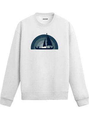 Colermi Yelkenli Figürlü Sweatshirt