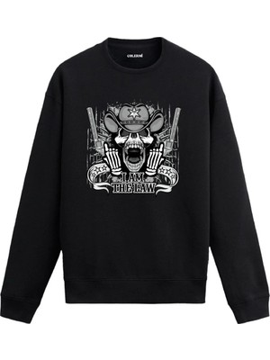 Colermi “ı Am The Law” Temalı Kurukafa Sweatshirt