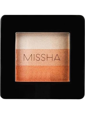 Defne Store Yumuşak Dokulu, Dökülme Yapmayan 3 Renkli Göz Farı Triple Shadow No.8 (Orange Parade)