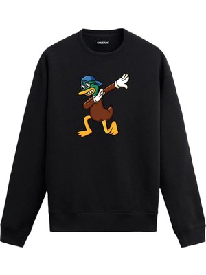 Colermi Dabbing Ördek Baskılı Sweatshirt