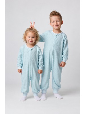 Mevsimlik Çocuk Uyku Tulumu 1.5 Tog 1-8 Yaş Unisex Uzun Kollu  %100 Pamuk 2710