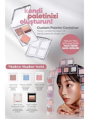 Defne Store Yumuşak Dokulu, Dökülme Yapmayan Mat Tekli Göz Farı Modern Shadow (106 Forever Peach)