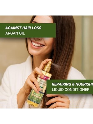 Defne Store Saç Dökülmesine Karşı Sıvı Saç Kremi – Argan Yağlı, Bitkisel Serumlu, Durulanmayan, Kolay Tarama & Yoğun Bakım, 200 ml
